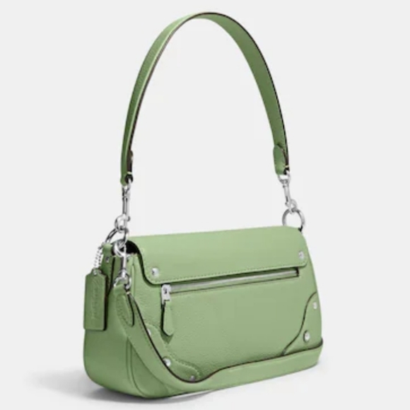 NWT Coach Millie Shoulder Bag Satchel Green - Picture 2 of 7